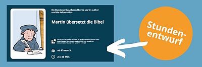 Bild: © Deutsche Bibelgesellschaft Martin übersetzt die Bibel