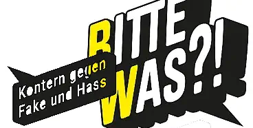 Logo: Bitte was? Kontern gegen Fake und Hass