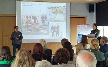 Lioba Koberg u. Prof. Dr. Zimmermann stellen Protestaktionen der Letzten Generation vor